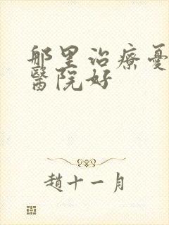 那里治疗忧郁症医院好