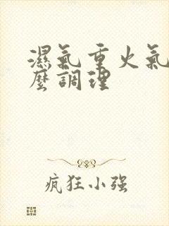 湿气重火气大怎么调理