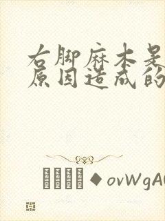 右脚麻木是什么原因造成的