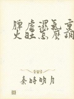 脾虚湿气重阴虚火旺怎么调理封面