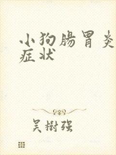 小狗肠胃炎什么症状