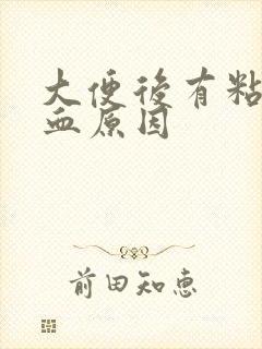 大便后有粘液带血原因