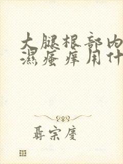 大腿根部内侧潮湿瘙痒用什么药治疗封面
