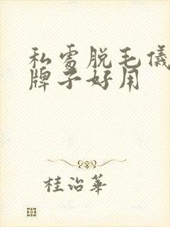 私处脱毛仪哪个牌子好用