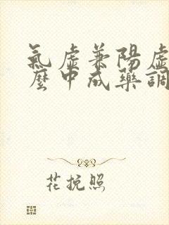气虚兼阳虚用什么中成药调理