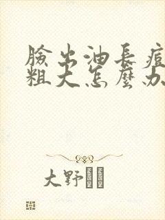 脸出油长痘毛孔粗大怎么办