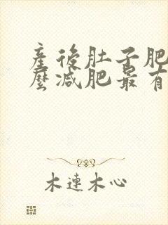产后肚子肥胖怎么减肥最有效