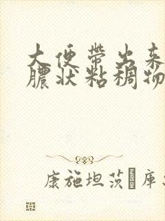 大便带出来白色脓状粘稠物