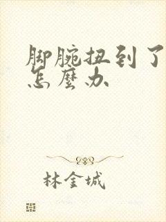 脚腕扭到了肿了怎么办封面