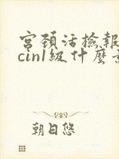 宫颈活检报告单cin1级什么意思