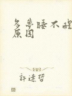 多梦睡不醒什么原因
