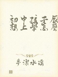 初中孩子厌学不想上学怎么办