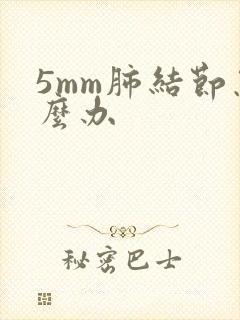 5mm肺结节怎么办封面