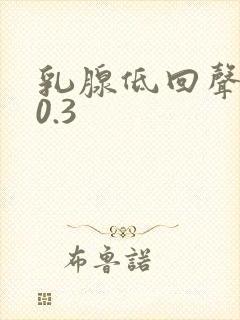 乳腺低回声结节0.3封面