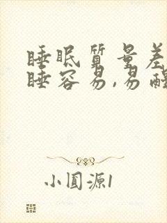 睡眠质量差,入睡容易,易醒