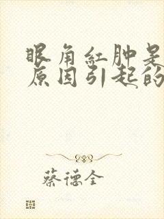 眼角红肿是什么原因引起的