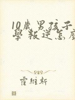 10岁男孩子厌学 叛逆怎么办封面