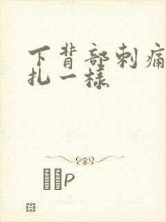 下背部刺痛感针扎一样封面