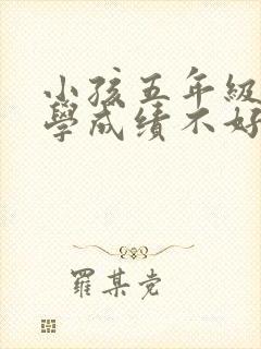小孩五年级了数学成绩不好怎么办封面