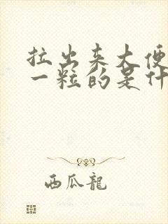 拉出来大便一粒一粒的是什么原因