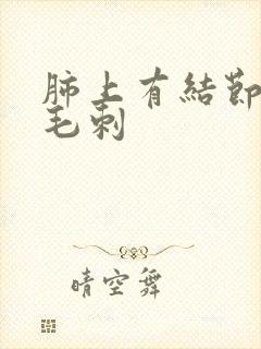 肺上有结节分叶毛刺封面
