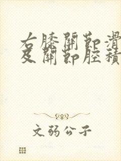 右膝关节滑膜囊及关节腔积液怎么办