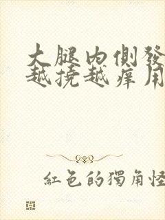 大腿内侧发黑痒越挠越痒用什么药
