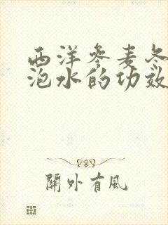 西洋参麦冬黄芪泡水的功效与作用封面