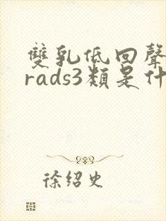双乳低回声birads3类是什么意思
