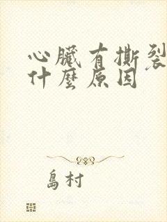 心脏有撕裂的疼什么原因