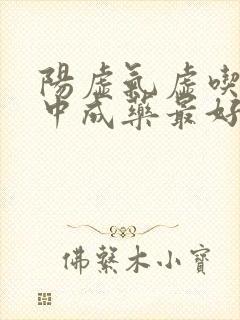 阳虚气虚吃什么中成药最好