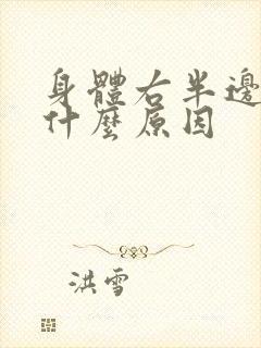 身体右半边麻是什么原因封面