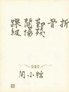 踝关节骨折评几级伤残