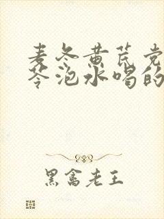 麦冬黄芪党参茯苓泡水喝的功效