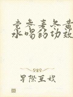 党参麦冬黄芪泡水喝的功效