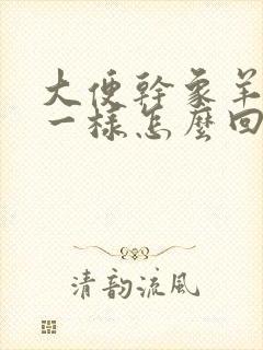 大便干象羊屎蛋一样怎么回事
