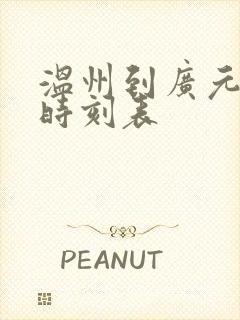 温州到广元汽车时刻表