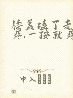 膝盖磕了走路不疼,一按就疼封面