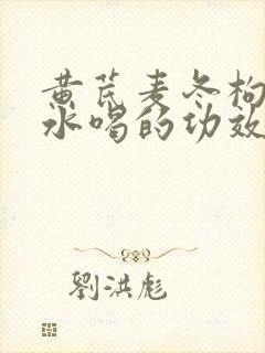 黄芪麦冬枸杞泡水喝的功效及作用是什么