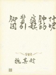 脚背痛肿什么原因引起的呢