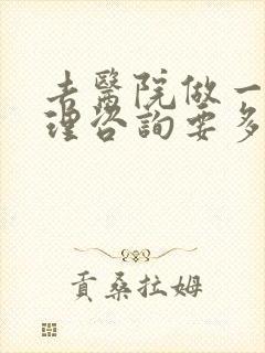 去医院做一次心理咨询要多少钱