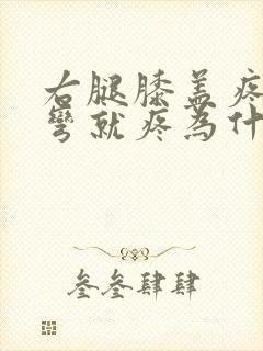 右腿膝盖疼痛打弯就疼为什么