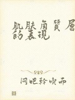 肌肤角质层受损的表现