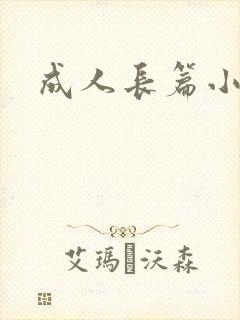 成人长篇小说封面