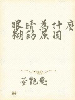 眼睛为什么会模糊的原因