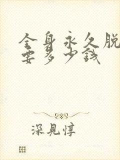 全身永久脱毛需要多少钱