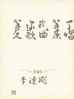 等你我等了那么久歌曲原唱