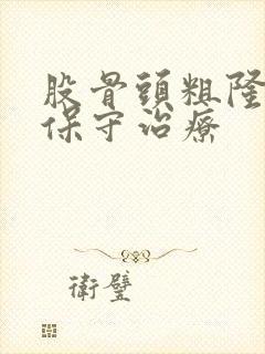 股骨头粗隆骨折保守治疗