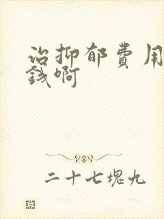 治抑郁费用多少钱啊