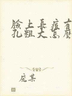 脸上长痘有油毛孔粗大怎么办